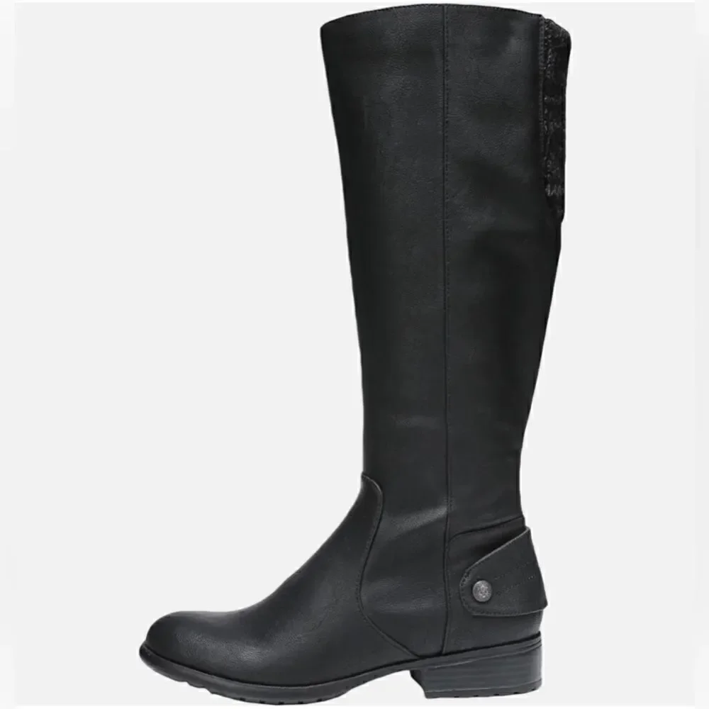 LifeStride Xandy Black Wide Calf Riding Boots Size 7 NEW